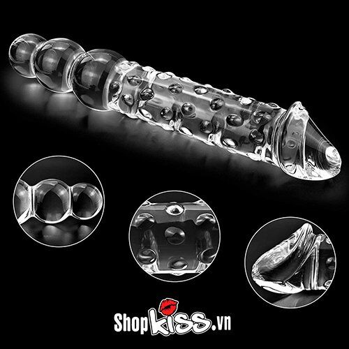 Đồng tính nữ siêu thú vị 2 đầu dương vật giả kính DV52D