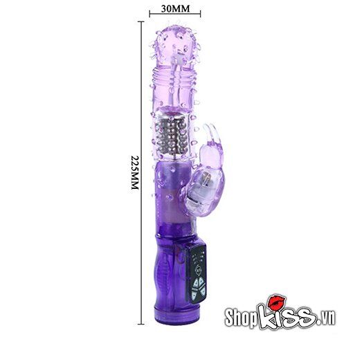 Ríu rít Thỏ Belle Rung Dildo (DC78B) 15 Kích thước sản phẩm dương vật giả rung Chirpy Rabbit DC78B