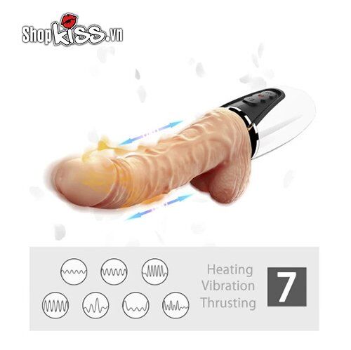 Dương vật giả rung cầm tay đa chức năng với nhiều chế độ đẩy tự động