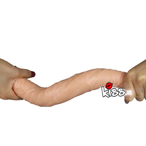 Dương vật nữ 2 đầu mềm mịn Lovetoy (DC79G) 14 Dildo hai đầu đồng tính nữ mềm mại và mịn màng DC79G