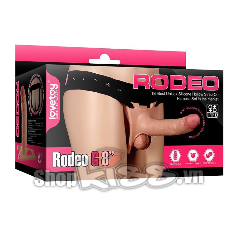 Dương Vật Có Dây Đeo Rỗng Lovetoy Rodeo (DV65K) - Siêu Mềm 19 Dương vật có dây đeo rỗng Lovetoy Rodeo DV65K của shopkiss