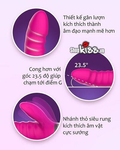 Máy Enema Rung Cao Cấp Leten DV72B Siêu Mát Cho Nữ