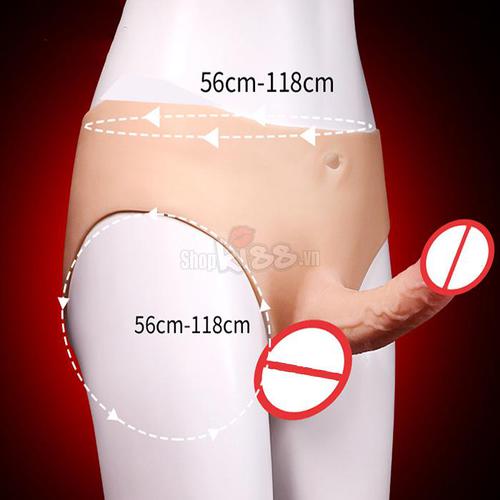 Quần Dương Vật Silicon Siêu Mềm Unisex (DV65Y) 19 Quần dương vật silicon siêu mềm DV65Y hỗ trợ sinh lý nam