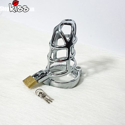 Khóa dương vật bằng kim loại thép không gỉ (BZ12) 13 Bán đồ chơi bạo dâm khóa dương vật BZ12 bằng thép không gỉ tại TP.HCM