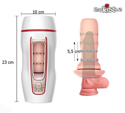 Rakuten siêu khoái cảm tự động hút âm đạo giả kích thước AD33B