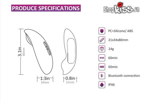 Trứng rung gắn vào quần lót Magic Motion Candy (EG19) - điều khiển từ xa qua App 24 Quần lót Candy EG19 có chi tiết quả trứng rung