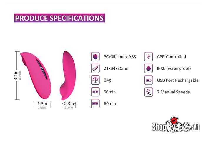 Trứng rung gắn vào quần lót Magic Motion Candy (EG19) - điều khiển từ xa qua App 23 Quần lót Candy EG19 quả trứng rung