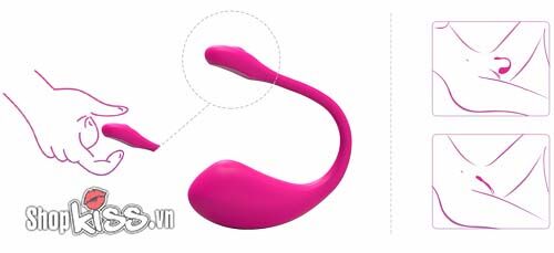 Trứng tình yêu rung Lovense Lush 2, sạc thông minh, chống nước hoàn toàn.
