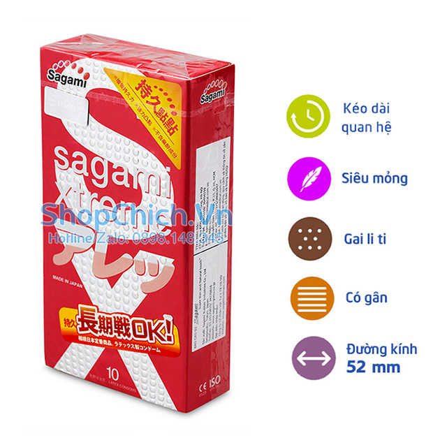 Bao cao su dài mang lại cảm giác tuyệt đỉnh Sagami